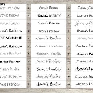 Rainbow Address Labels Large Sheet image 2