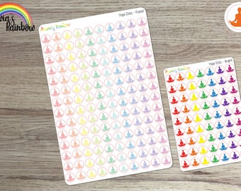 Yoga Dot Planner Stickers