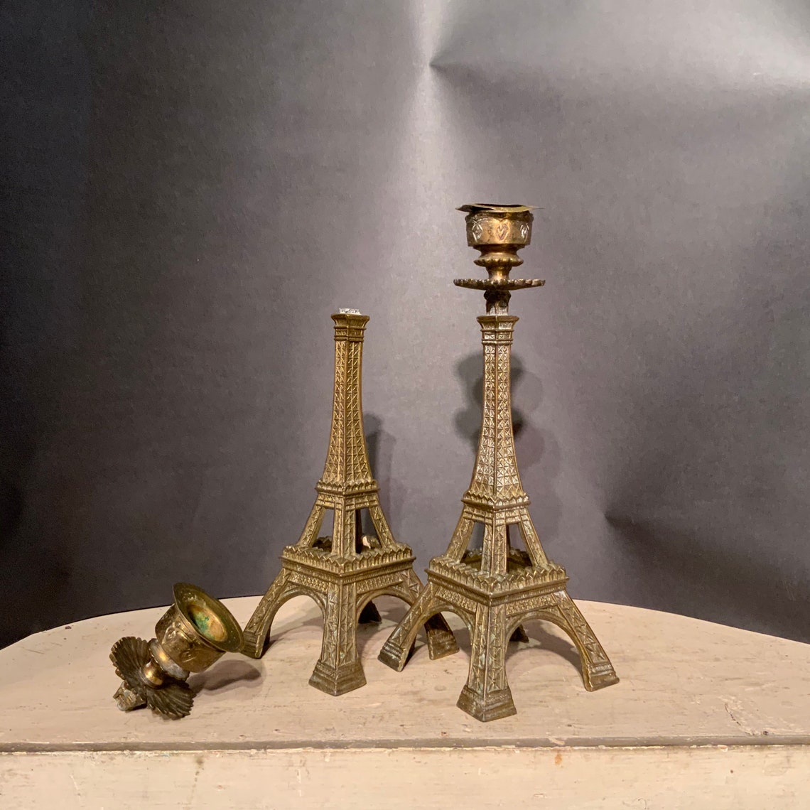 Eiffel Tower Candle Holders Rare Ca 1920s. Etsy