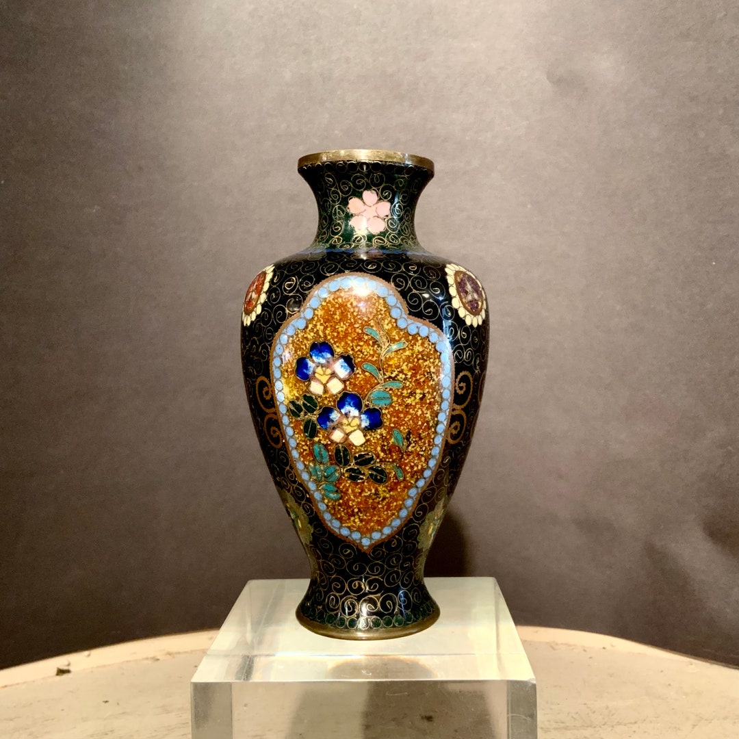 Antique Cloisonne Vase Miniature Vase Ca 1915. Etsy