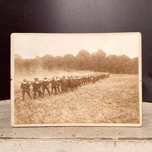 German Military Musketry Practice Cabinet Card Photograph, Ca: 1914.
