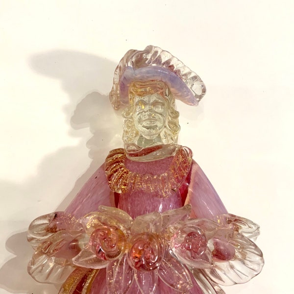 Murano Glass Figure, Barovier & Toso, Ca: 1960s.