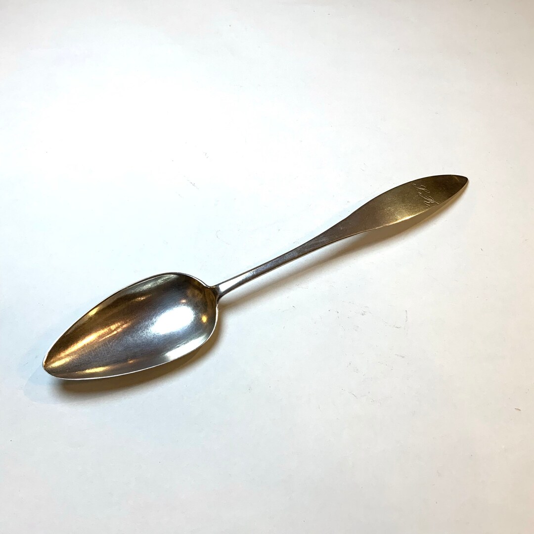 Coin Silver Spoon, Large Serving Spoon, Ca 1850s. Etsy