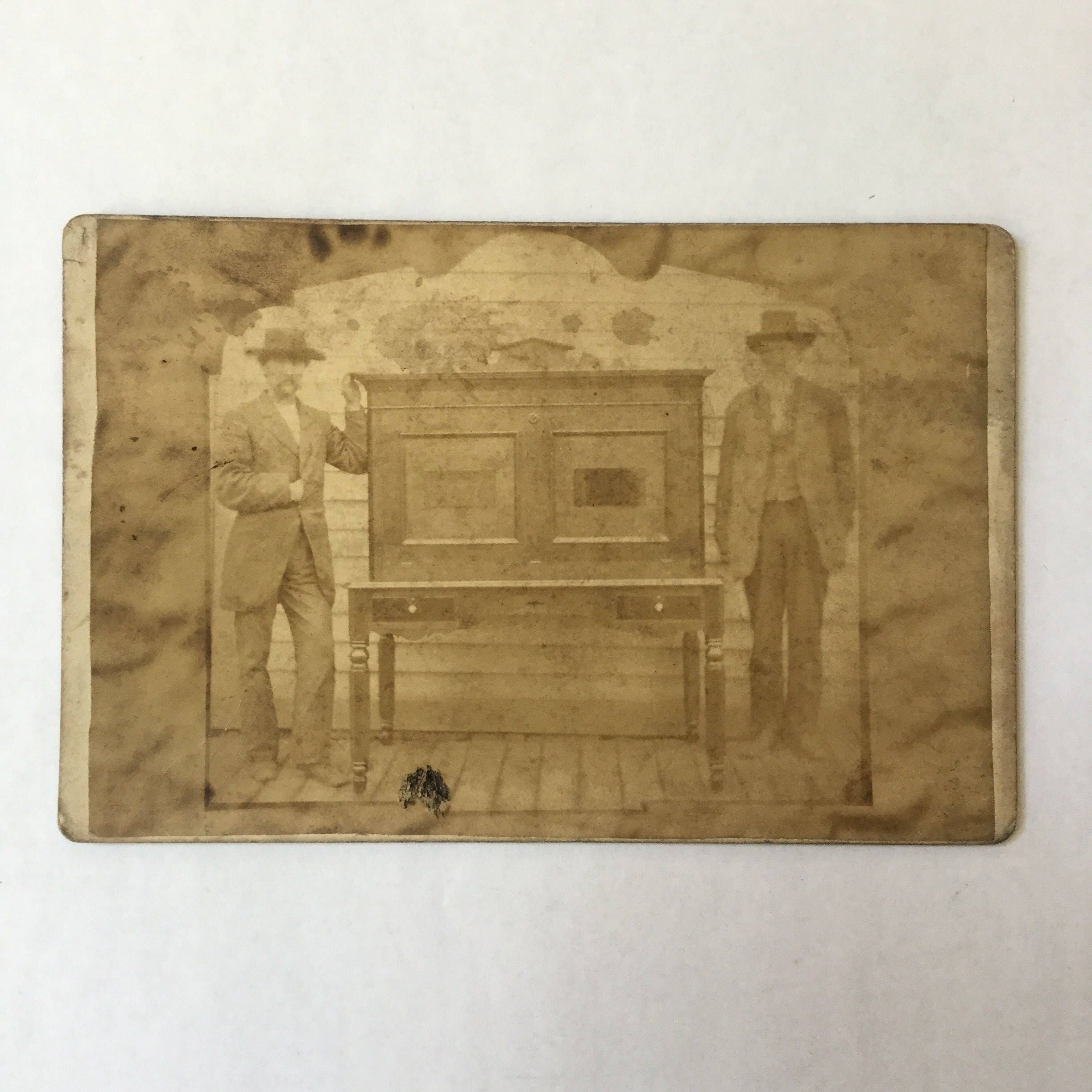 Cabinet Card Of Southern Plantation Desk With Maker Ca Etsy