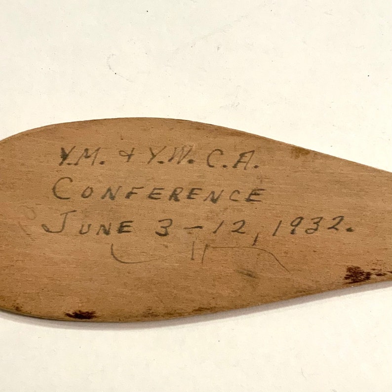 Miniature Canoe Paddle YMCA Souvenir Hollister Missouri Etsy