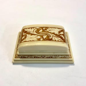 Vintage Celluloid Double Ring Box, Art Deco Wedding Ring Box, Ca: 1930s.