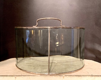 Udall & Ballou Sterling Silver Curved Class Tea Kettle Screen, Ca: 1900.
