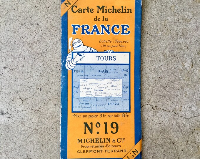 CARTE ROUTIÈRE MICHELIN N°60 LEMANS PARIS 1969 - COLLECTION CARTE MICHELIN - BD, LIVRES & PRESSE/CARTES ROUTIÈRES