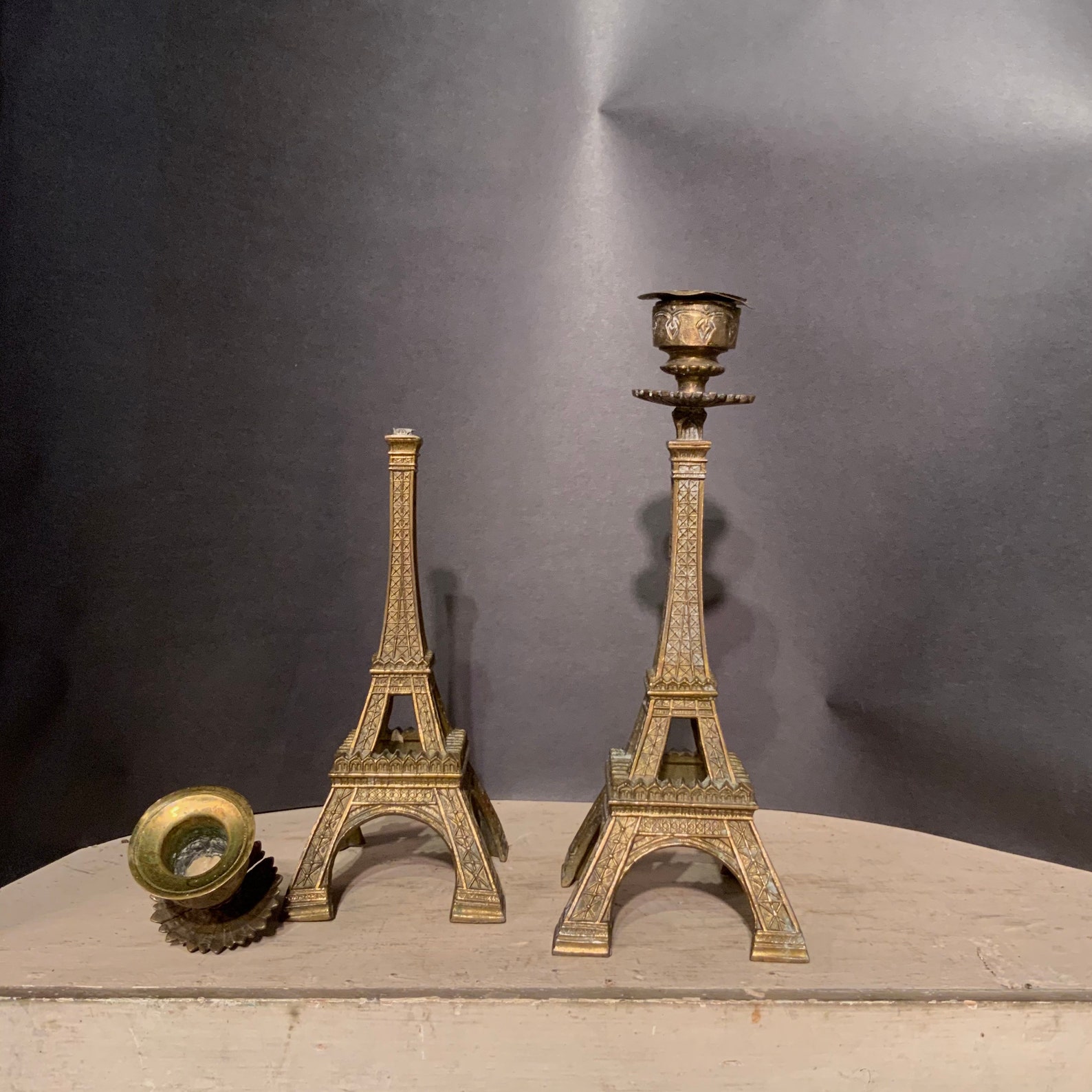 Eiffel Tower Candle Holders Rare Ca 1920s. Etsy
