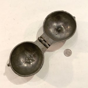 Antique Ice Cream Mold, Pewter Apple, Mold 149, Ca: 1910.
