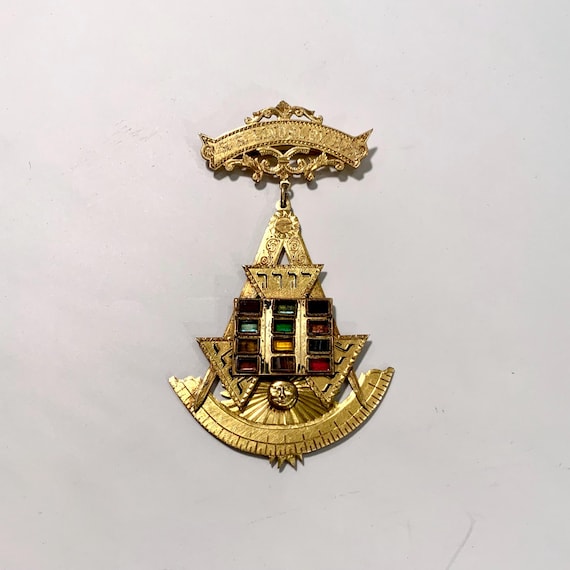 レコード　FREEMASONS LIMITED EDITION Antique Mason Lodge Jewel Badge, Grand High Priest, Masonic