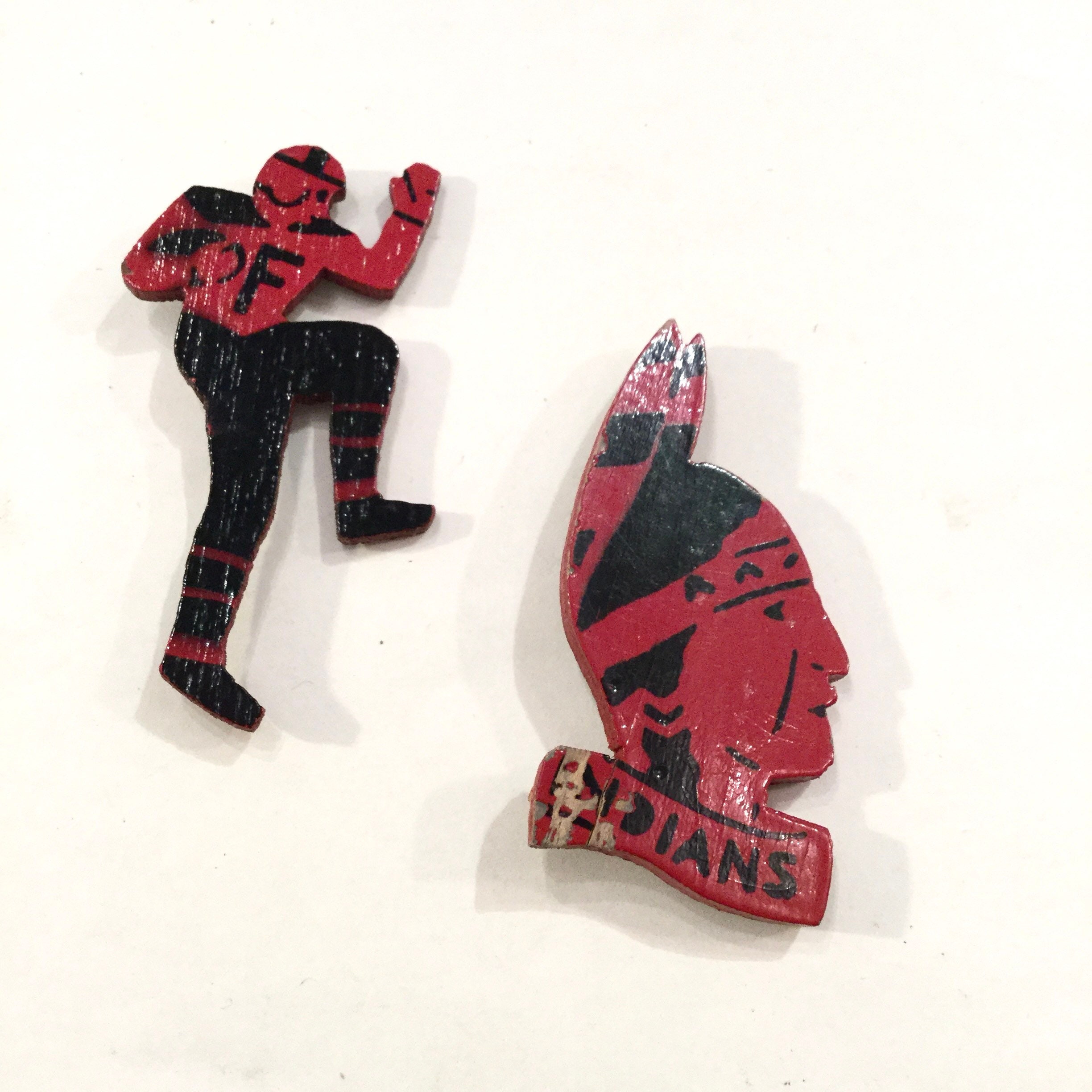 Vintage Wooden Football Sports Pins Both Ca 1940s. Etsy