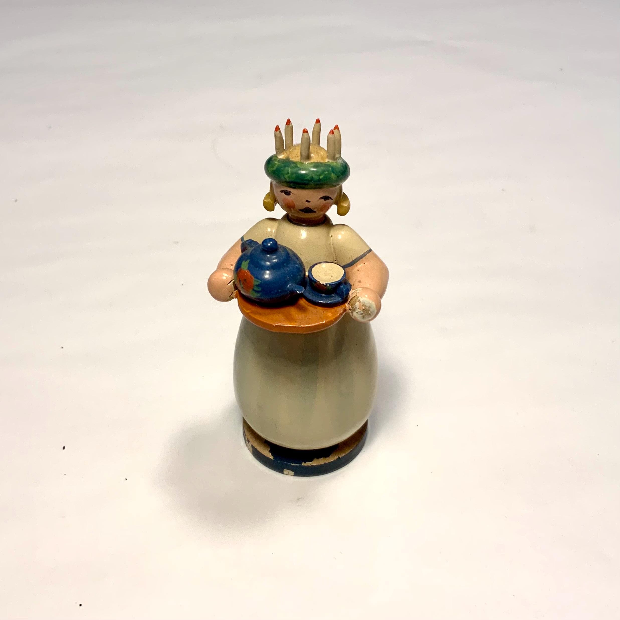 Erzgebirge Wooden Flower Girl - Etsy