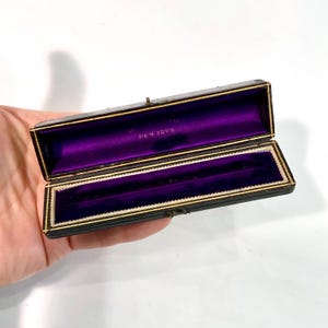 Antique Dip Pen Box, Victorian Box for Leroy W. Fairchild, Ca: 1880s