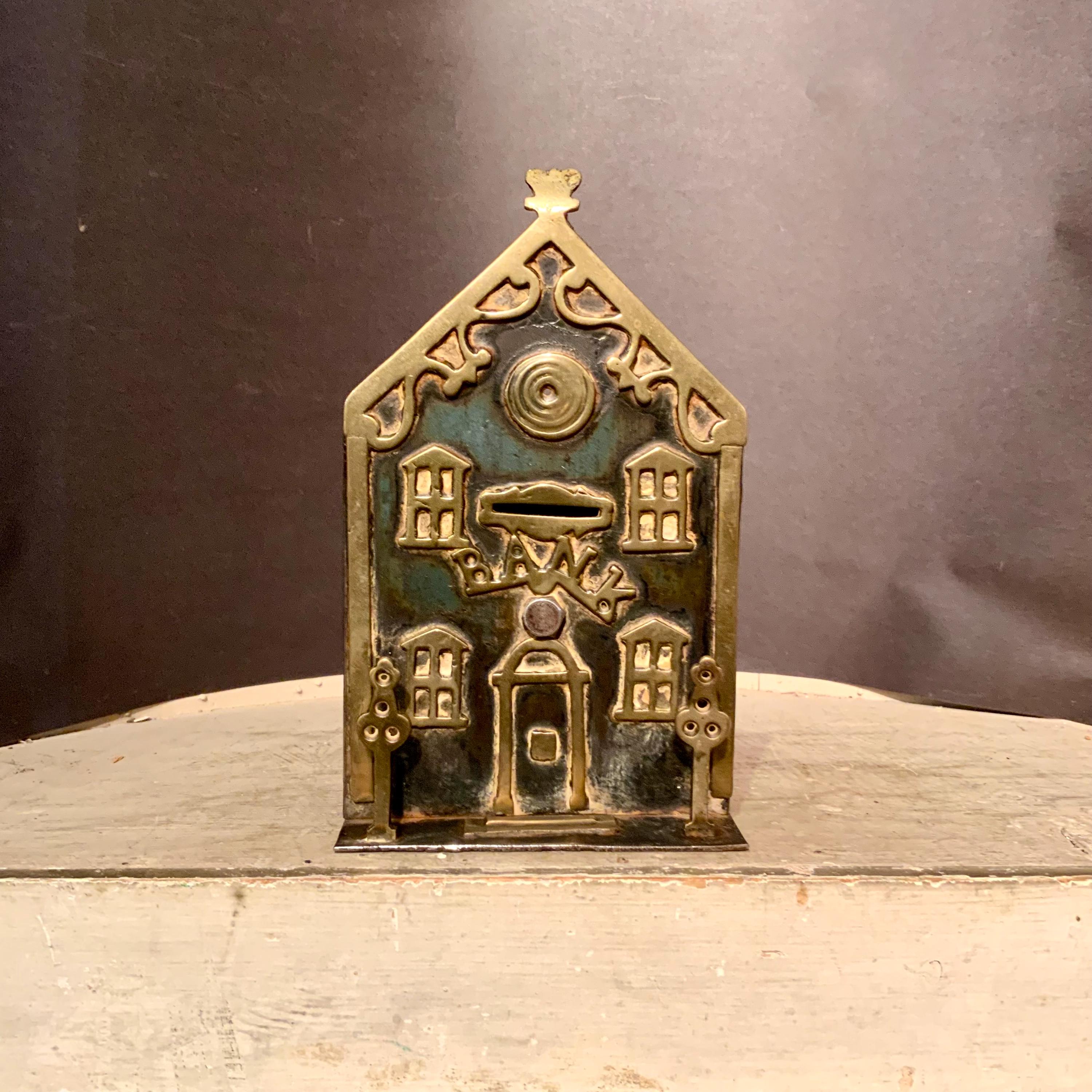Antique Cast Iron Money Box - Etsy