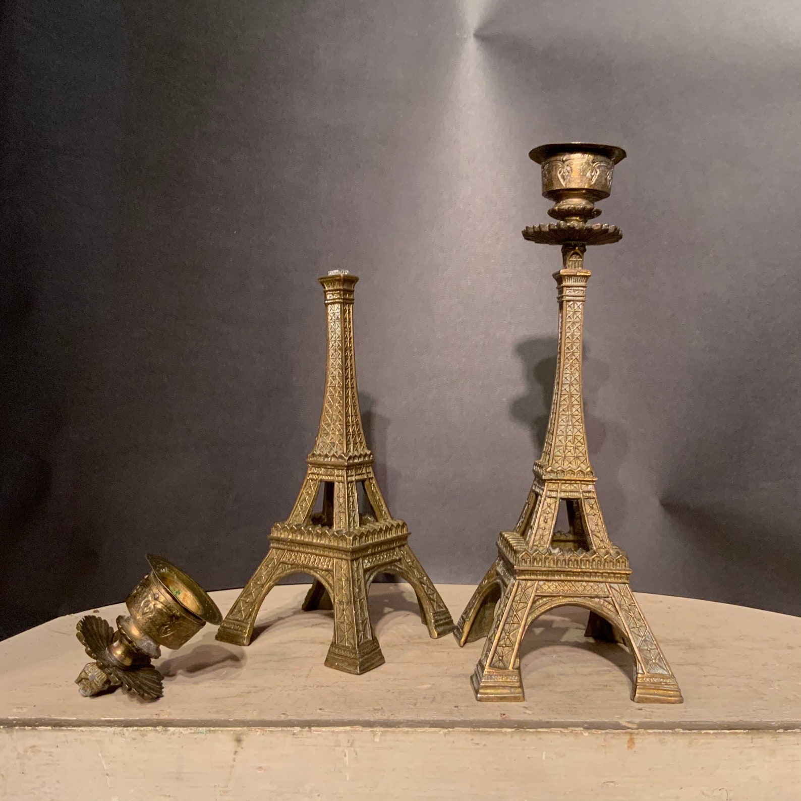 Eiffel Tower Candle Holders Rare Ca 1920s. Etsy
