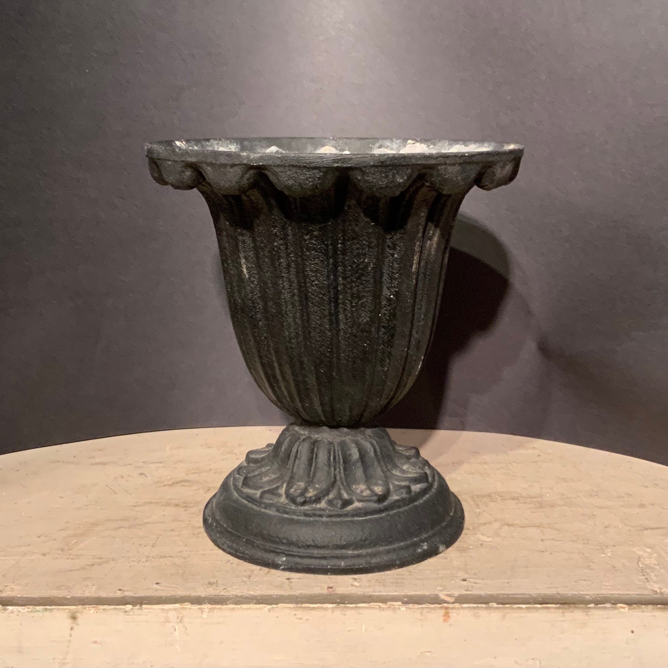 Vintage Garden Urn Small Metal Planter Ca: 1910. | Etsy