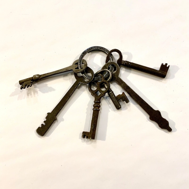 Antique Key Ring - Etsy