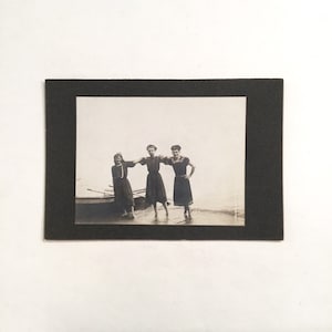 Cross Dressing Men in Women’s Swimwear Cabinet Card Photo, Ca: 1900.
