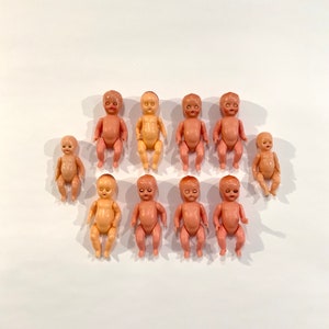Vintage Doll Collection, Hard Plastic Jointed Dolls, All 10, Ca: 1950s.