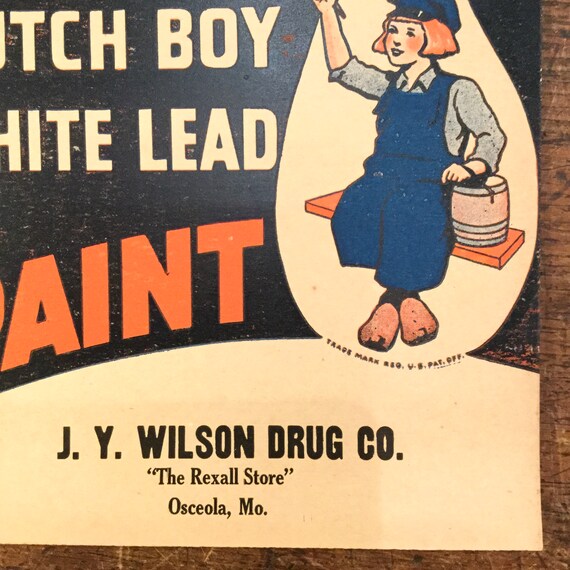 Vintage Advertising Dutch Boy Wet Paint Signs, All 5, Ca: 1944. - Etsy