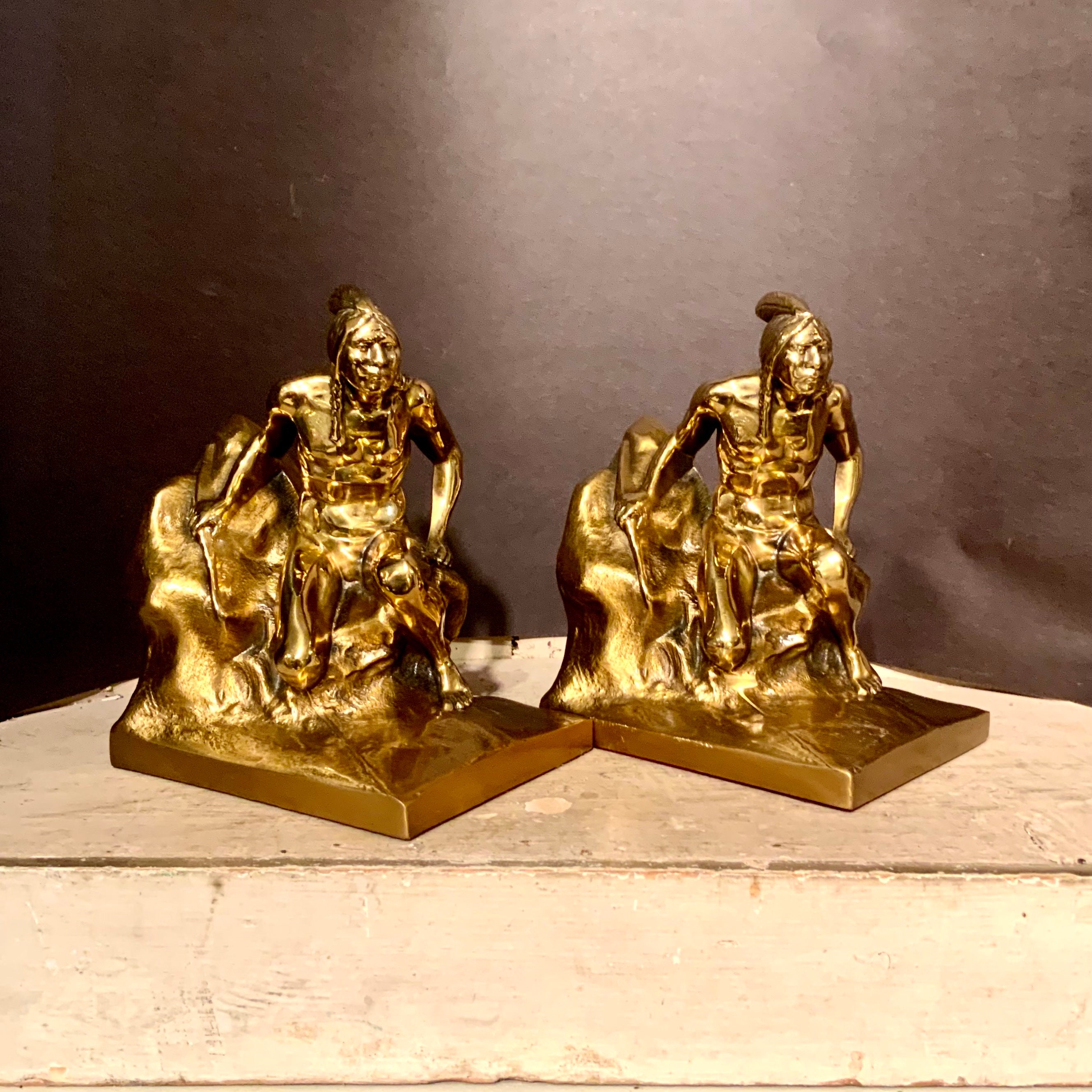 Indian Bookend ／single Antique Indian Bookends In Antique Metalware for sale | eBay
