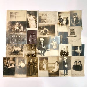 RPPC Collection of 24 Real Photo Postcards from one Estate, Ca: 1920s.