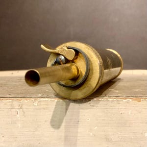 Brass Powder Flask, Italian Flask, Like New, Ca:1980s.