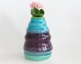 Ceramic Bud Vase For Window, Mini Pottery Vase, Small Vase, Mini Vase, Pink Mini Vase, Bud Vase, Handmade Bud Vase, Small Pink Vase