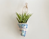 Air Plant Holder, Wall Planter, Air Plant Wall Holder, Air Plant Display, Modern Air Planter, Beach House Wall Decor, Shell Decor, Cute Pot