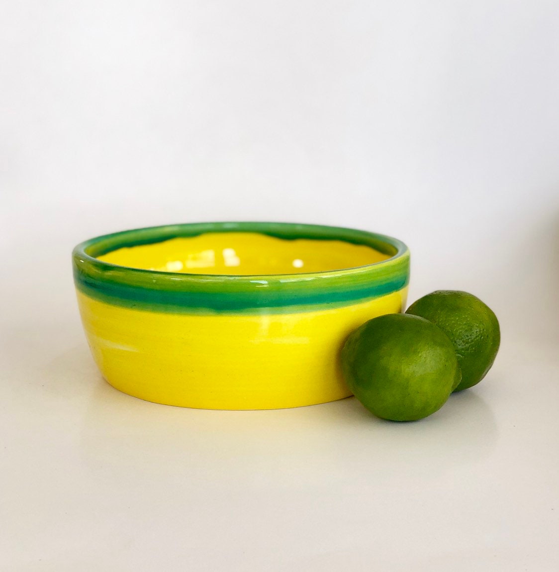 Yellow Serving Bowl, Kitchen Fruit Bowl, Serving Bowl, Pasta Bowl