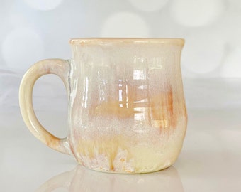 Porcelain Pottery Mug, Pottery Mug, Handmade Mug for Coffee Lovers