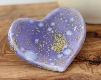 Purple Coffee Spoon Rest Coffee Gift Heart Spoon Rest Valentine Gift Ceramic Teaspoon Rest Coffee Spoon Holder Kitchen Coffee Bar Station