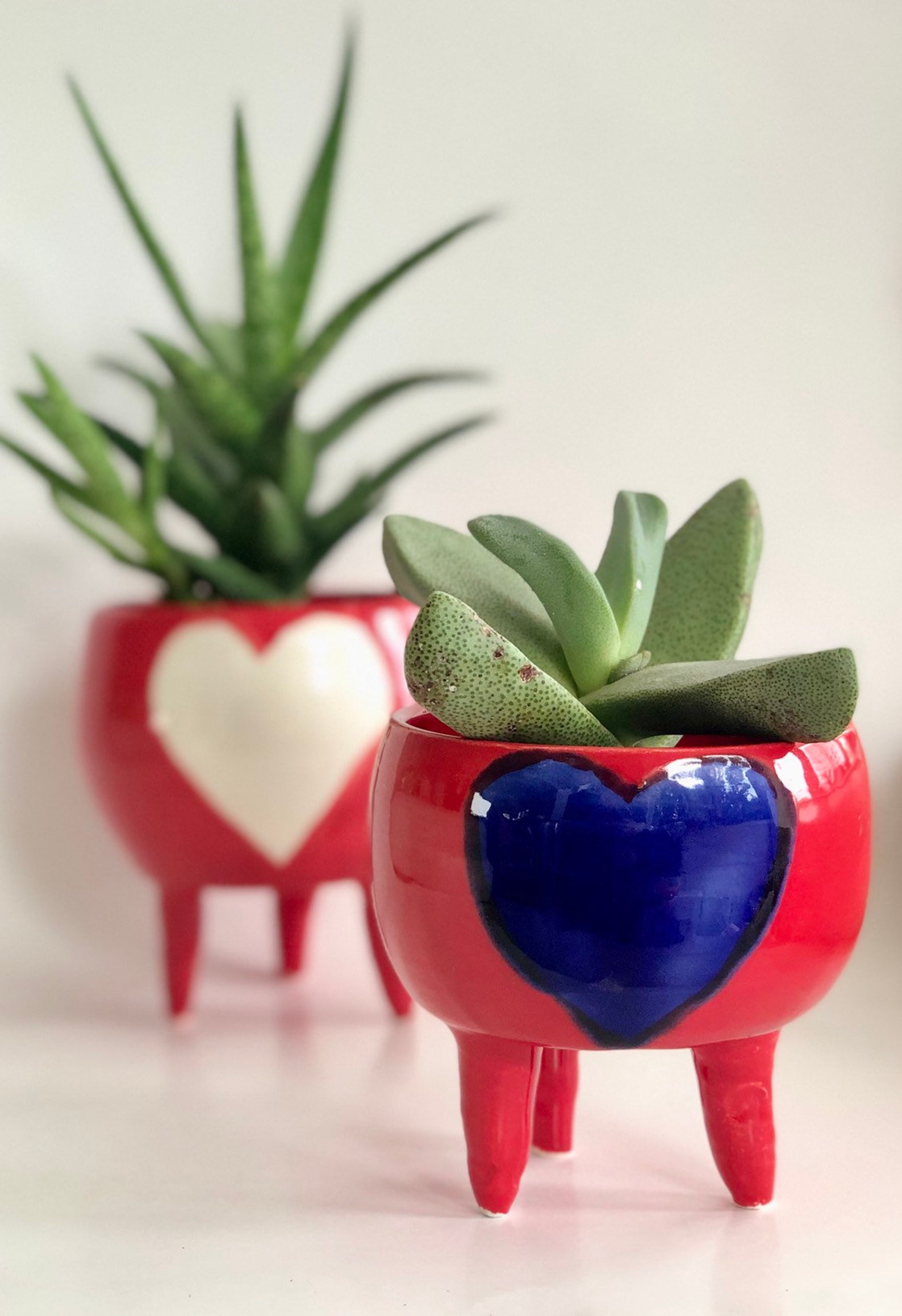 Heart Planter Pot Handmade Plant Pots Heart Pot Cute Pot Etsy