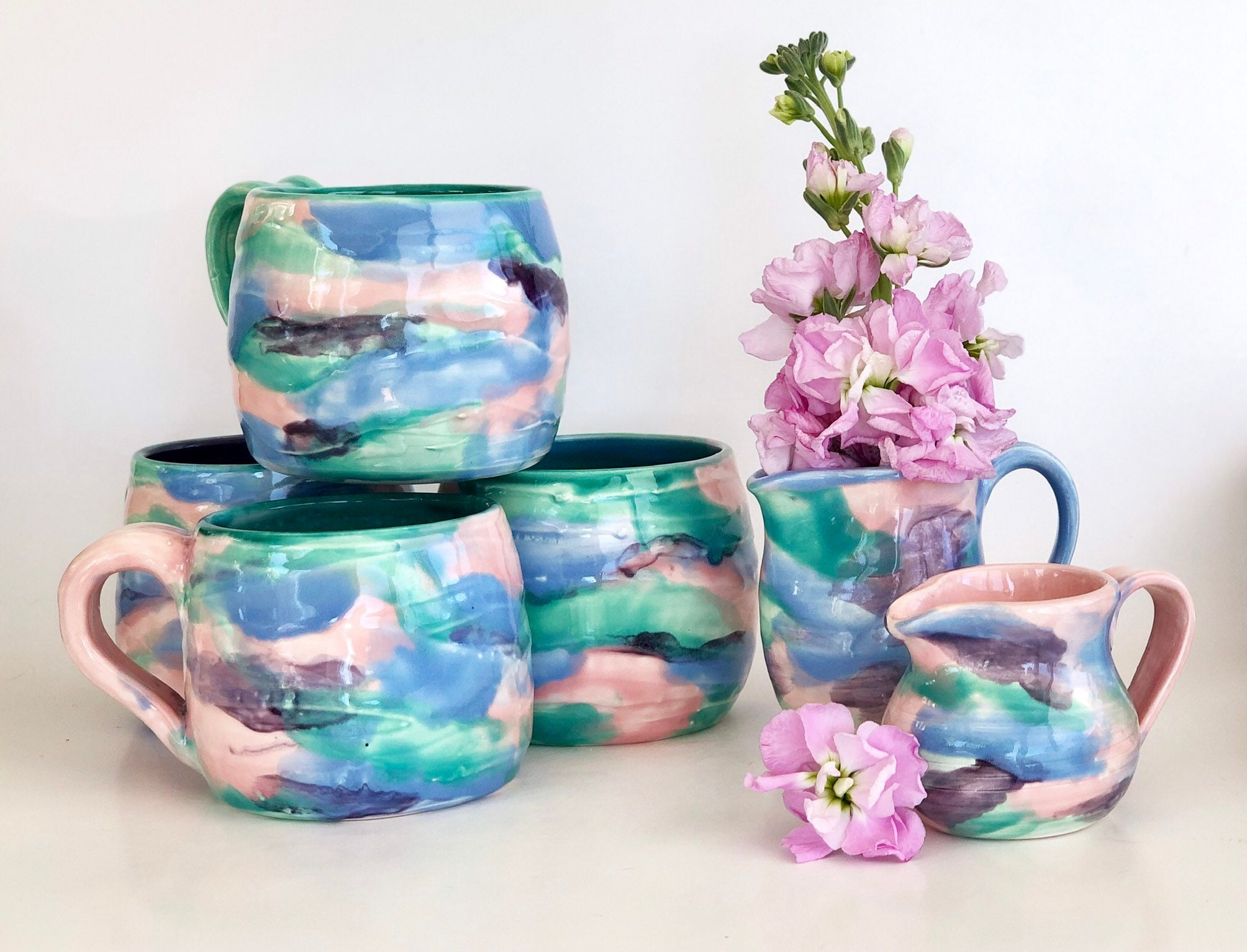 Small Flower Vase, Bud Vase, Cute Vase, Pretty Vase, Boho Vase, Pastel