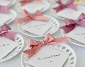 Guest Wedding Gift Favor Bow Wedding Party Card Holder Blush Wedding Seating Table Escort Card Favor Wedding Favor Gift Place Card Holder