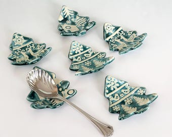 Christmas Tree Coffee Spoon Rest Christmas Kitchen Decor Tree Teaspoon Rest Christmas Coffee Bar Festive Home Coffee Station Accessory Gift