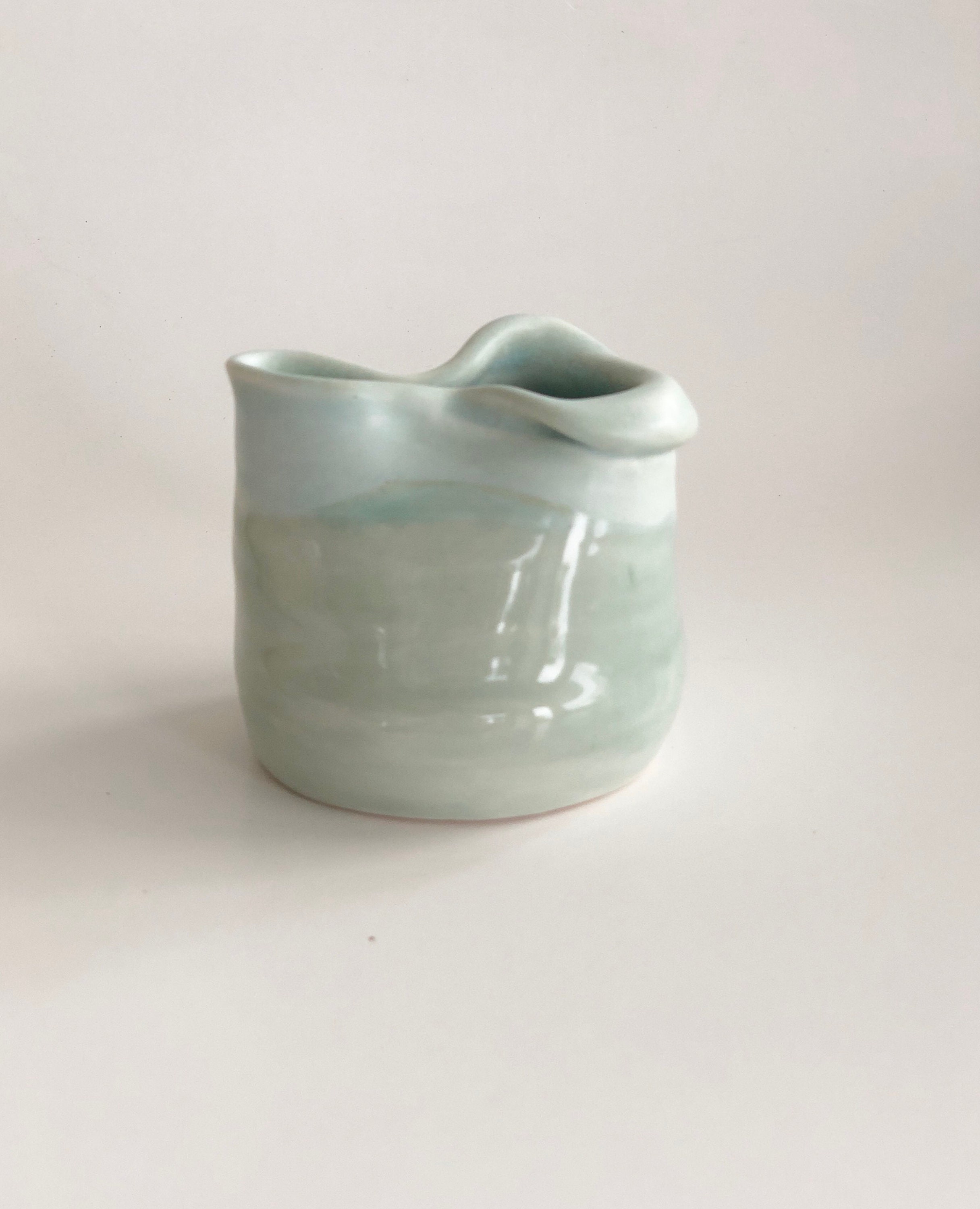 Mini Bud Vase, Small Green Vase, Mini Flower Vase, Ceramic Vase, Cute ...