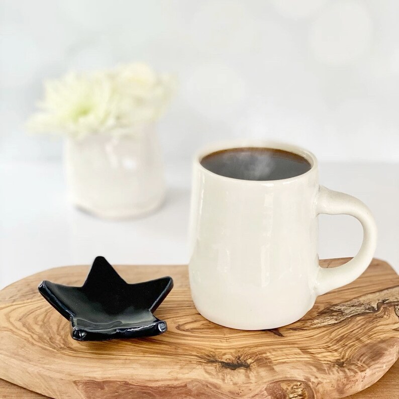 Red White and Blue Star Teaspoon Rest Teaspoon Rest For July 4th Coffee Station Black