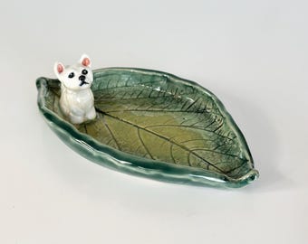 Ring Dish Westie Art Trinket Dish Ceramic Westie Art Gift Mom Gift Daughter Westie Jewelry Dish Kitchen Ring Holder Engagement Gift Ring