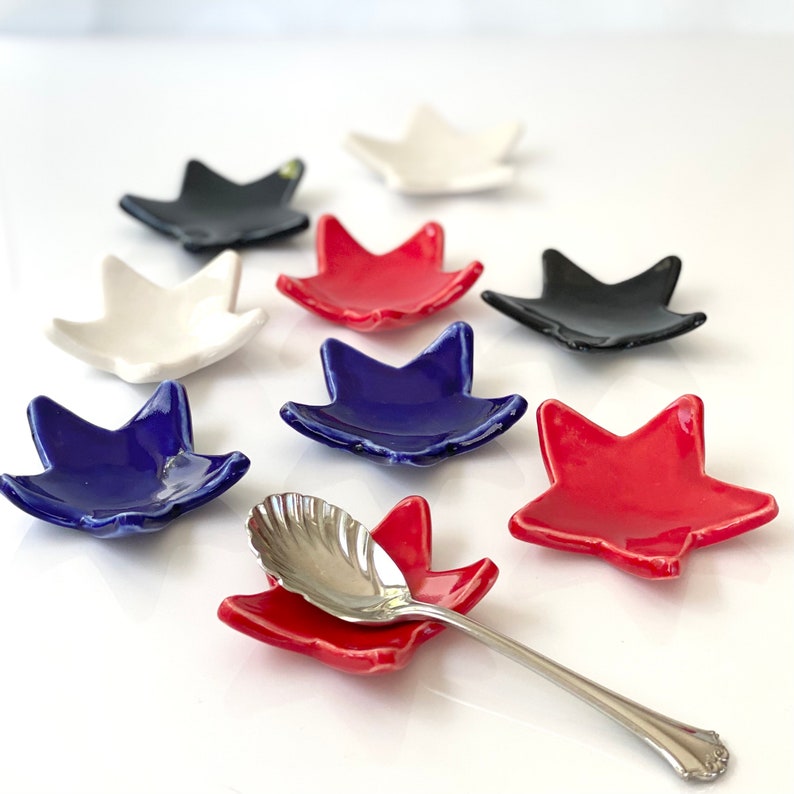 Red White and Blue Star Teaspoon Rest Teaspoon Rest For July 4th Coffee Station image 1