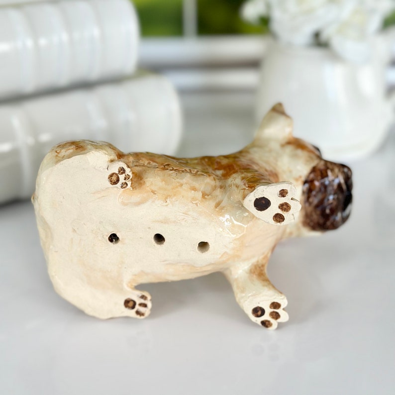 Handmade Pug Planter Pot - Thumbnail 3