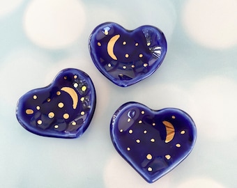 Coffee Spoon Rest Teaspoon Rest Spoon Rest Tea Spoon Holder Spoon Holder for Coffee  Handmade Spoon Rest Heart Spoon Rest Celestial Gift