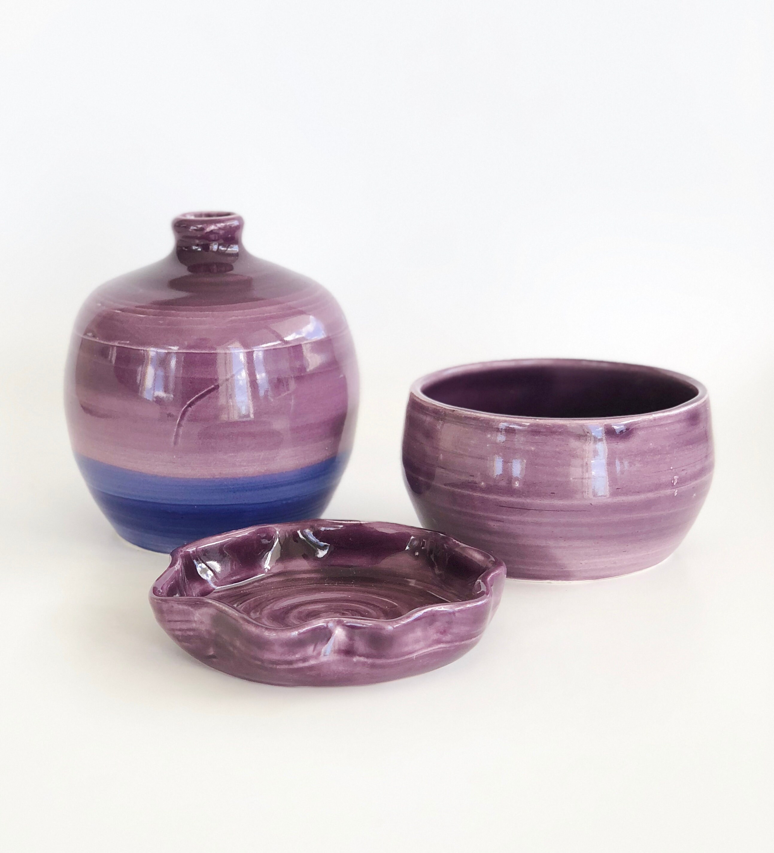 Small Purple Flower Vase