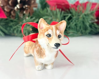 Mini Corgi Christmas Ornament Handmade Corgi Ornament Gift Corgi Lover Christmas Gift New Corgi Gift Dog Tree Ornament Corgi Mom Gift Dog