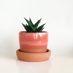 Southwest Plant Pot, Terracotta Pot with Drainage, Succulent Planter, Planter Pot, Pottery Planter, Pot with Drainage, Planter with Saucer