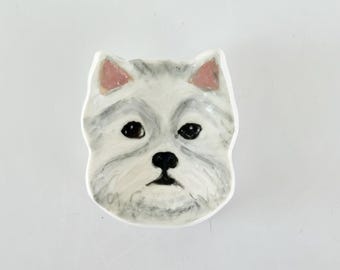 Teaspoon Rest Westie Art Gift Spoon Holder Westie Lover Gift Westie Teaspoon Holder Coffee Spoon Rest Coffee Bar Gift Dog Lover Birthday