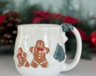 Coffee Christmas Mug Handmade Coffee Mug Gift Home Christmas Coffee Bar Station Mug Birthday Coffee Station Pottery Mug Gift Coffee Gift