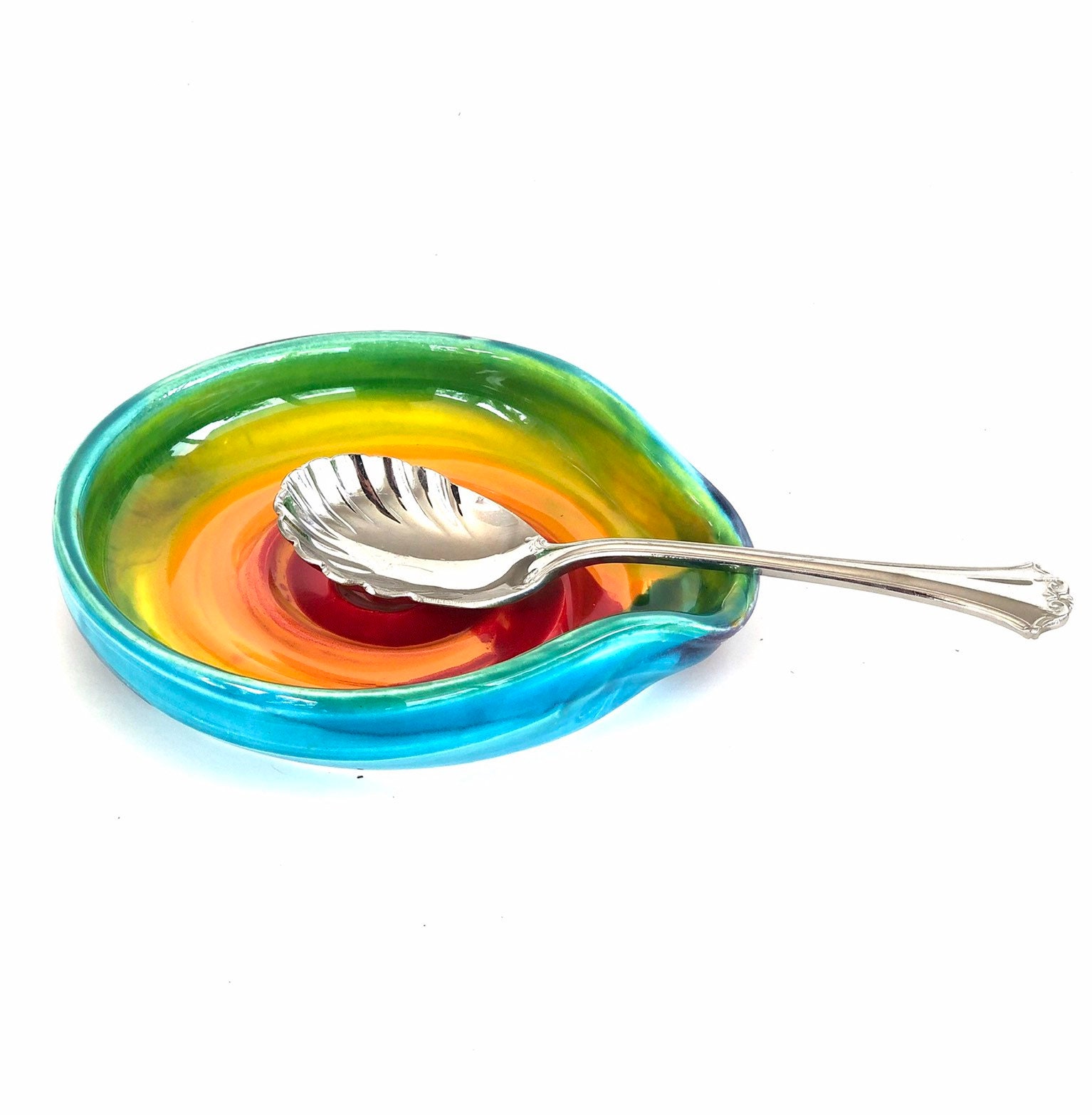 Large Rainbow Spoon Rest