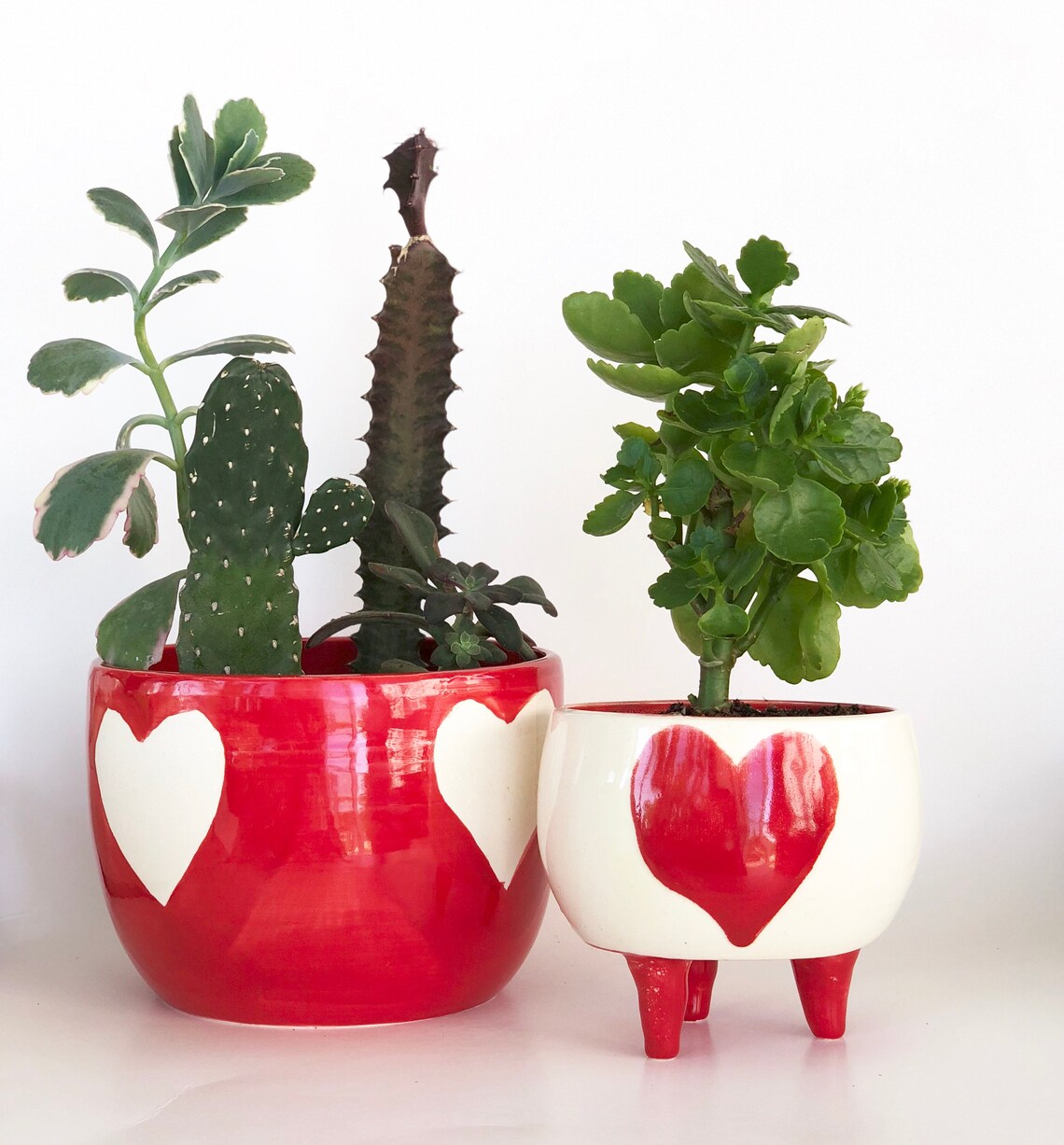 Heart Planter Pot Handmade Plant Pots Heart Pot Cute Pot Etsy